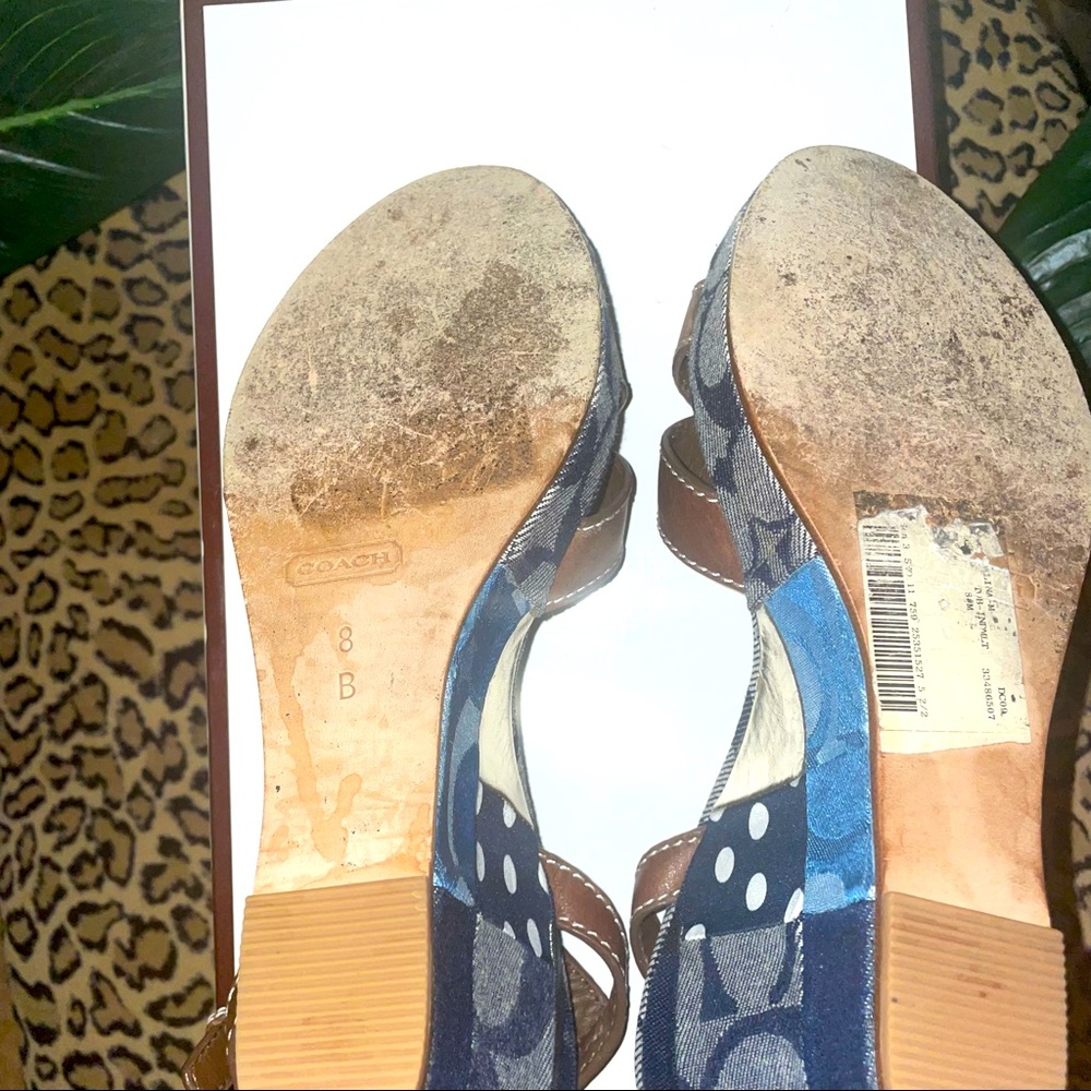 Authentic Coach Wedge Sandals - Picture 6 of 6